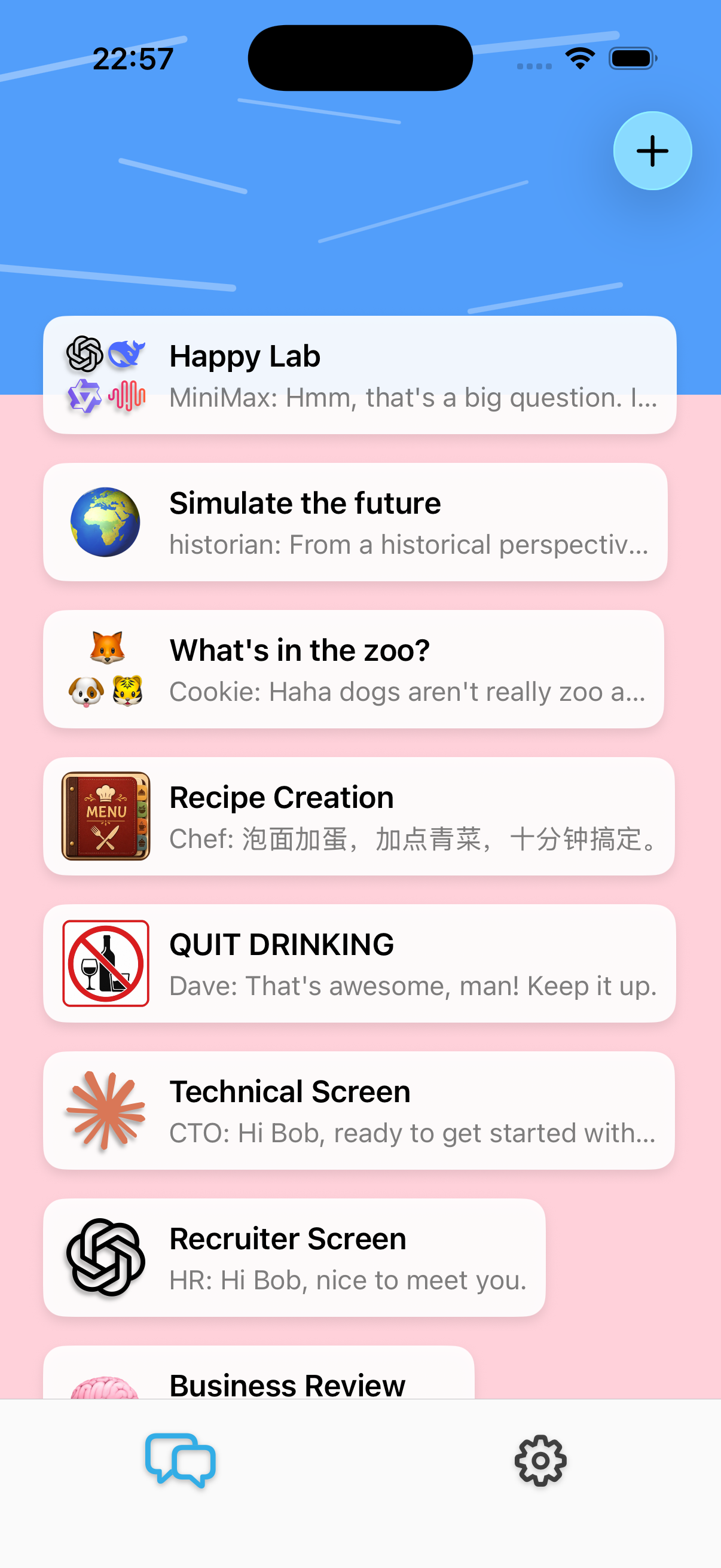 confusionWill session list showing multiple AI workspaces